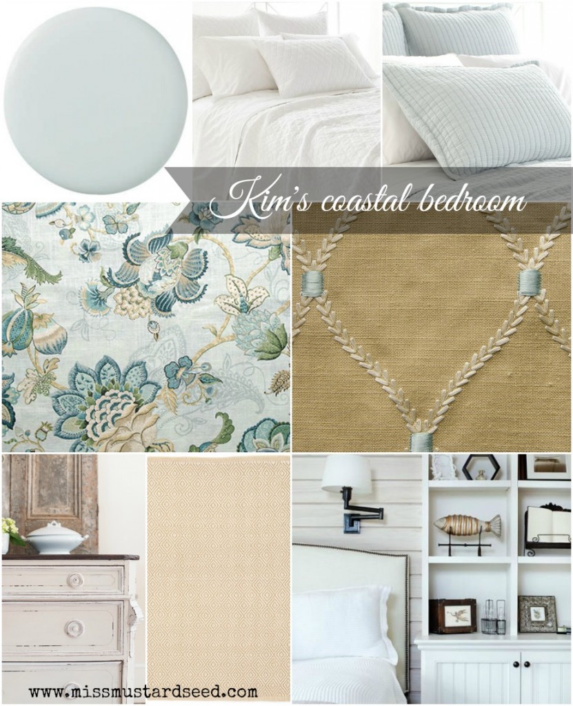 Kim's Coastal Bedroom Collage