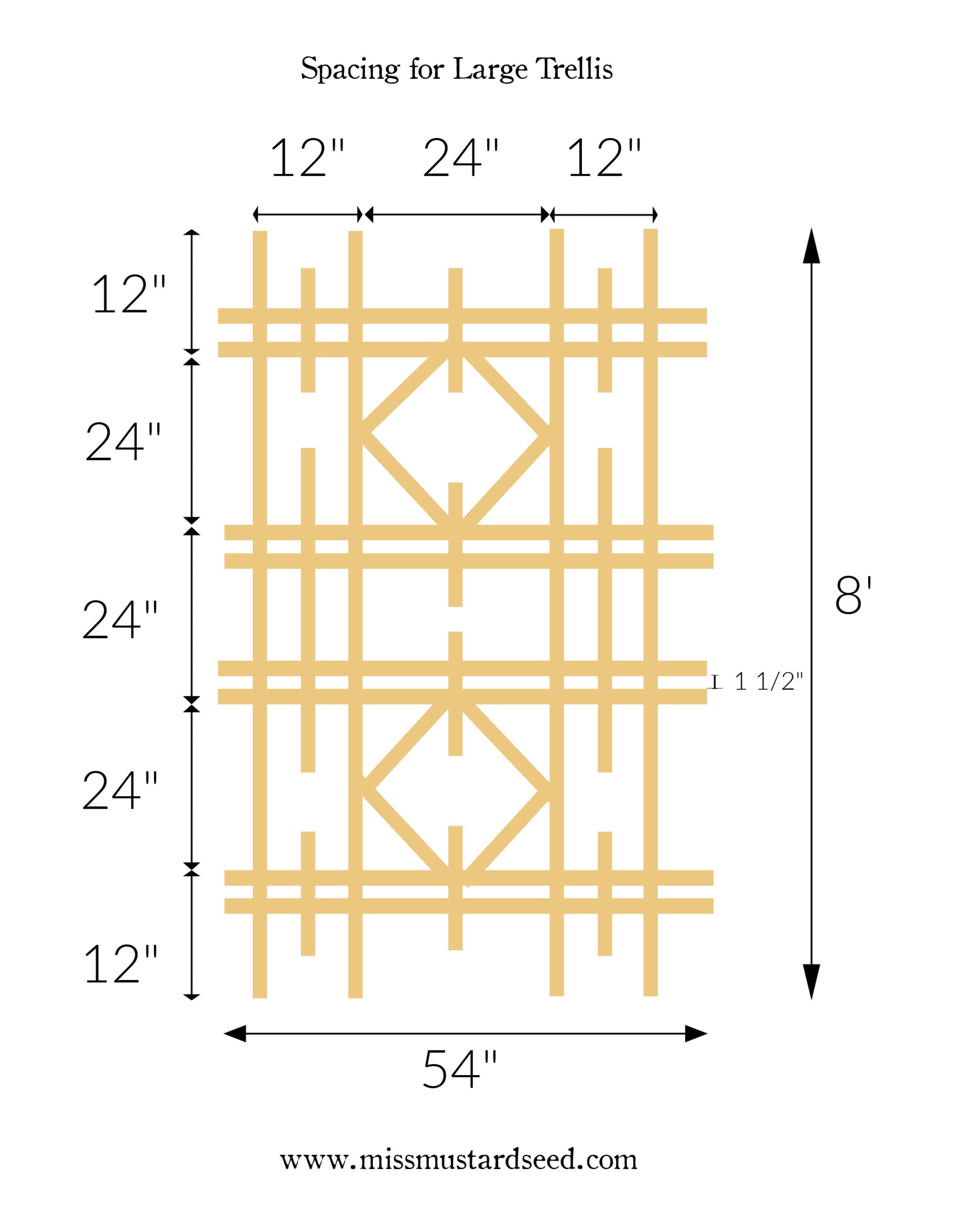 free vintage style trellis building plans | miss mustard seed
