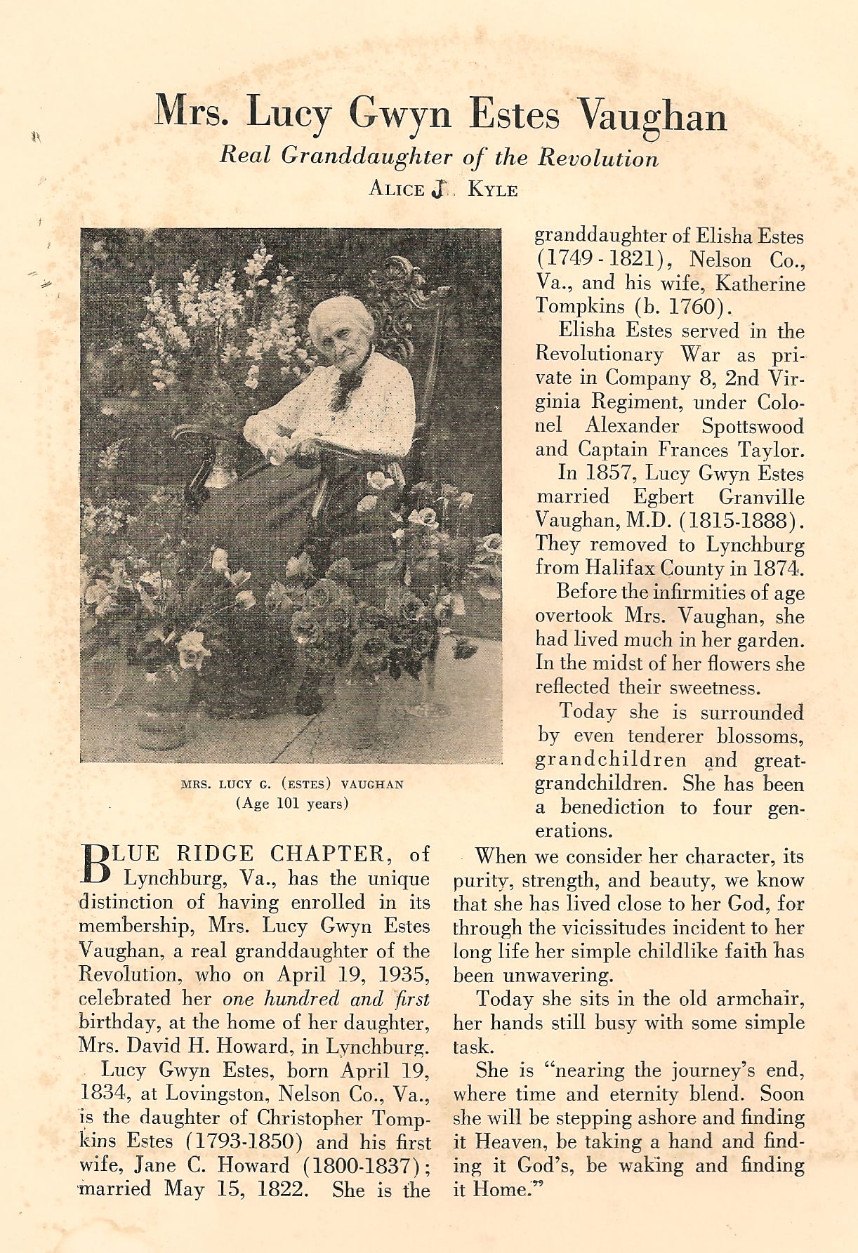 Lucy Gwyn Estes Vaughan | miss mustard seed