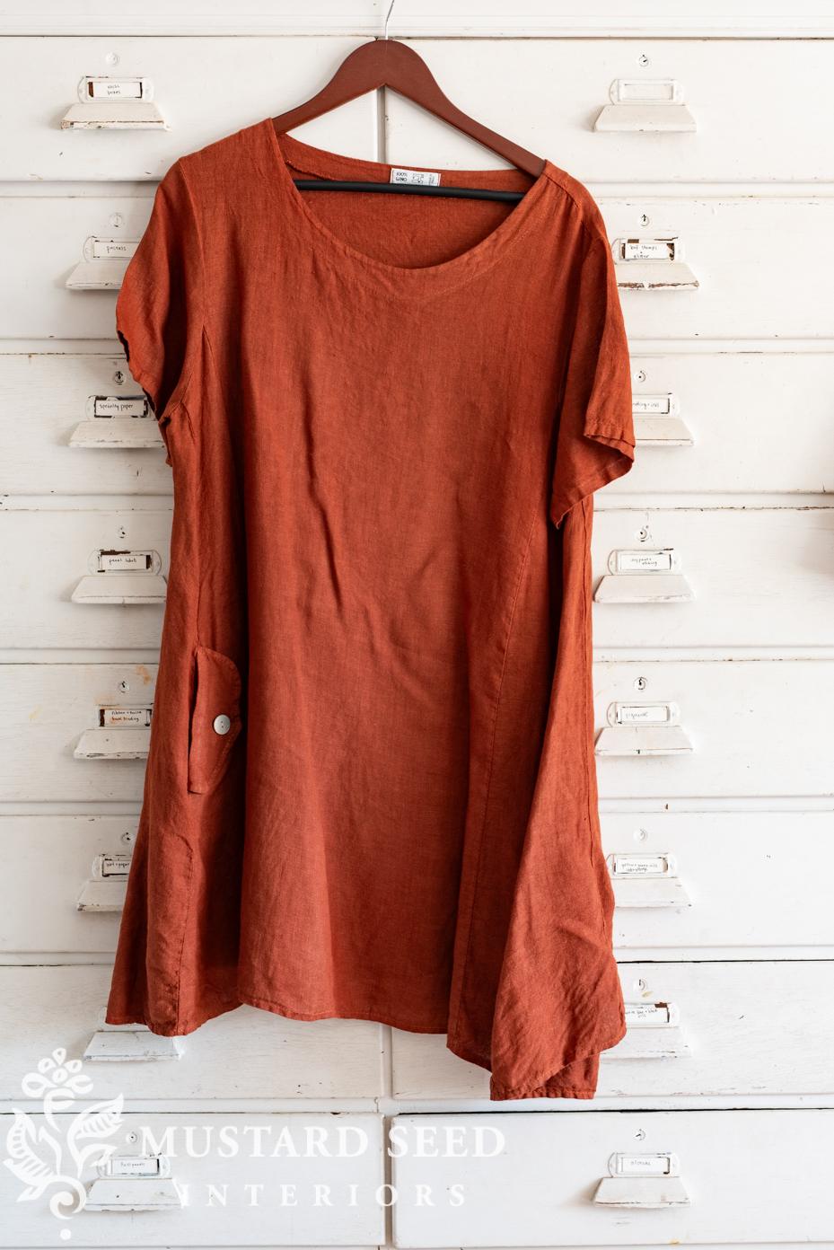 linen purchased from the market in siena, Italy | miss mustard seed