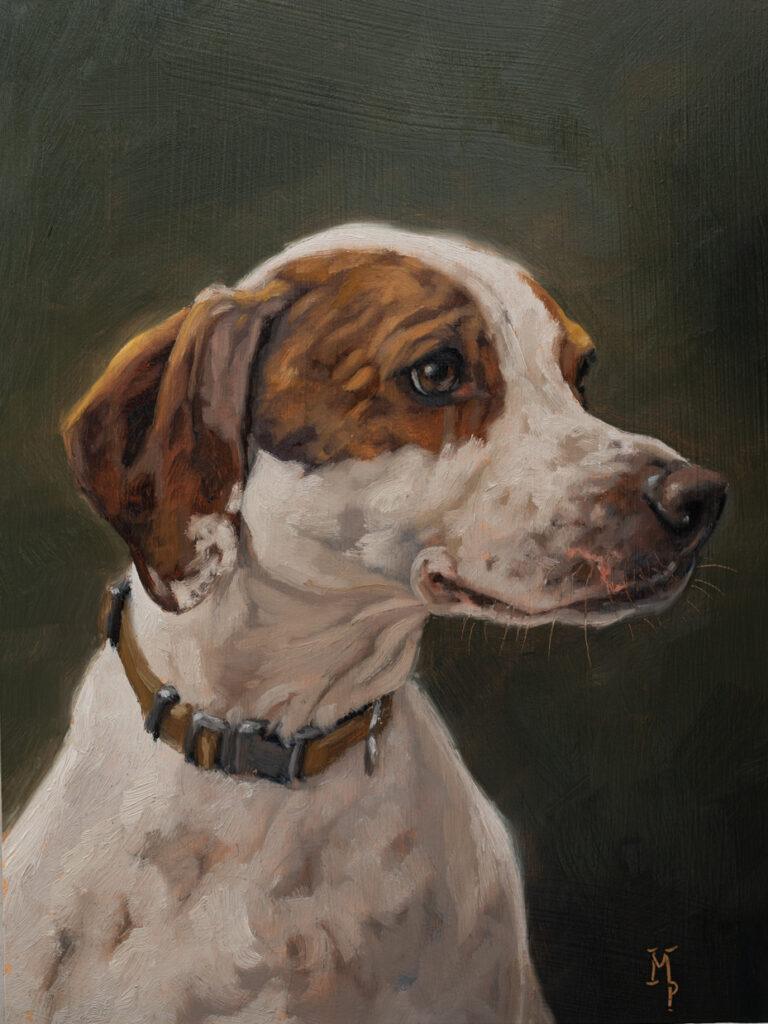 original oil painting | dog portrait in oils | marian parsons | miss mustard seed