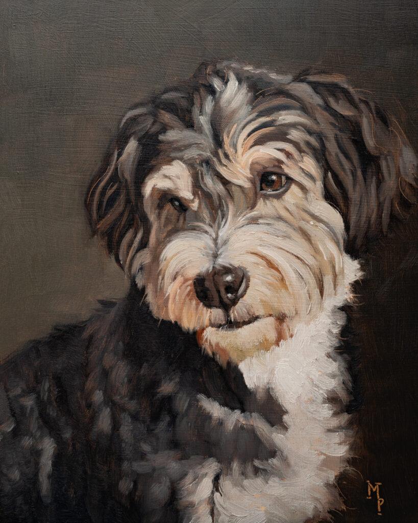 original dog oil painting | marian parsons
