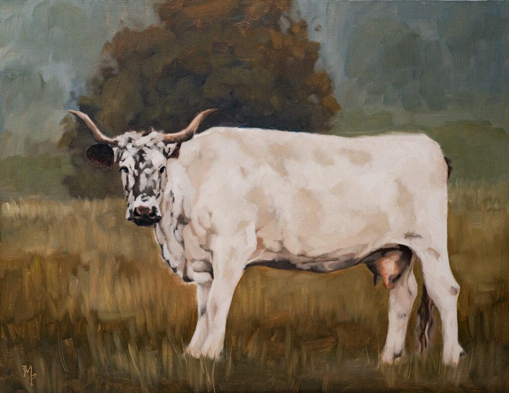 cowsold cow oil painting | marian parsons fine art | miss mustard seed