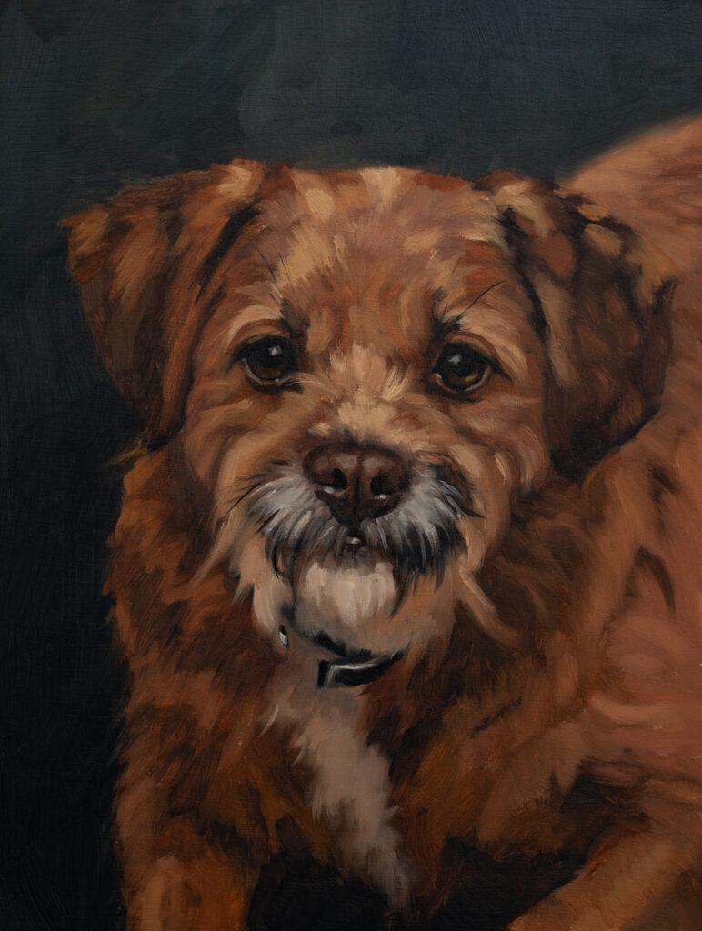 original oil painting | marian parsons fine art | pet portraits | miss mustard seed