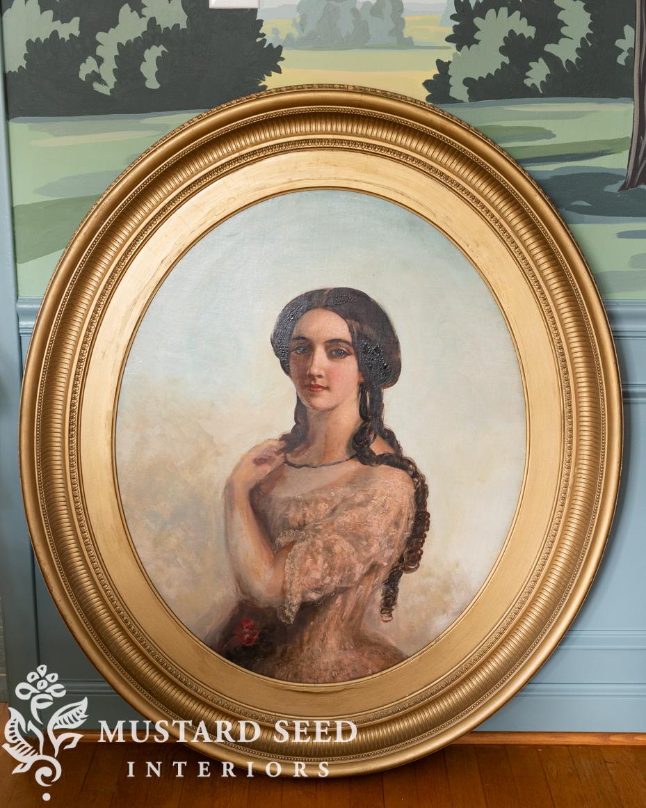 antique oil painting | miss mustard seed