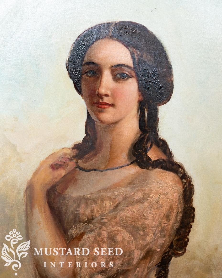 antique oil painting | miss mustard seed