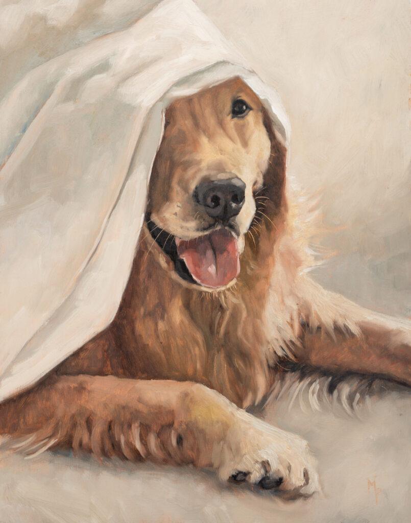 dog portrait in oils | miss mustard seed