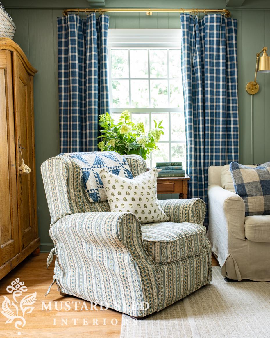 slipcovered recliner | miss mustard seed