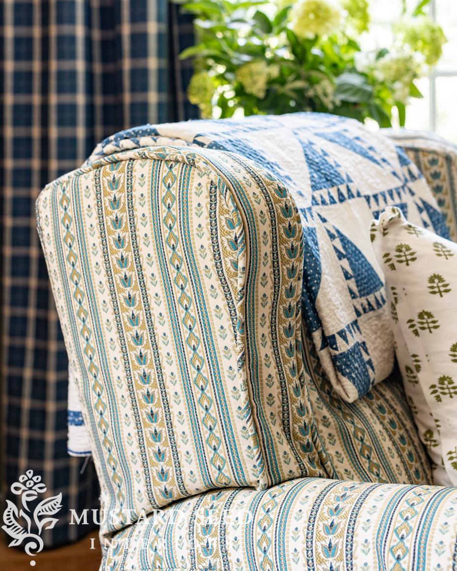 slipcovered recliner | miss mustard seed