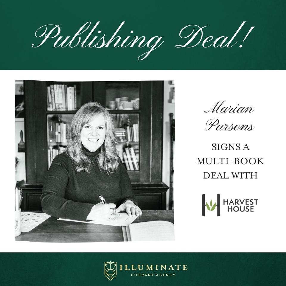 Marian Parsons publishing deal with Harvest House