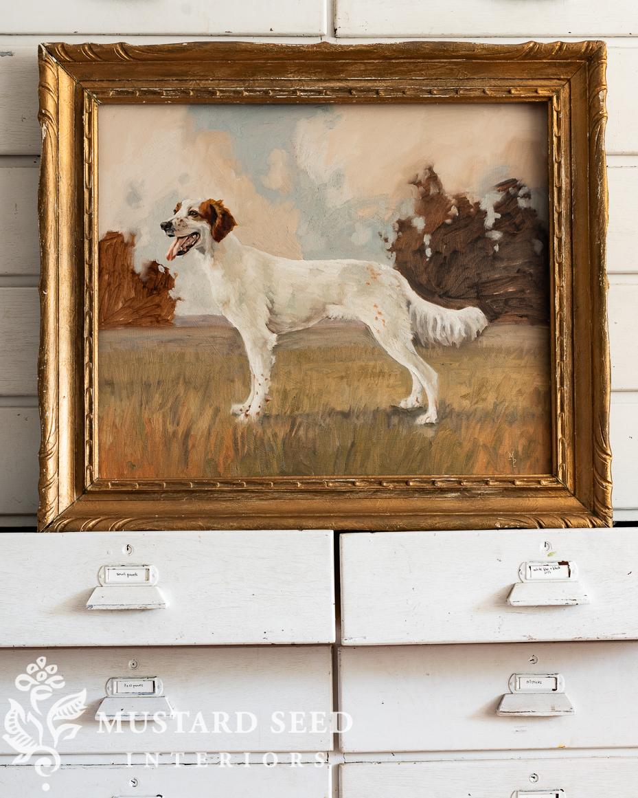 oil painting in antique frame | miss mustard seed