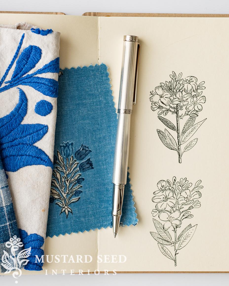 miss mustard seed mustard flower sketch