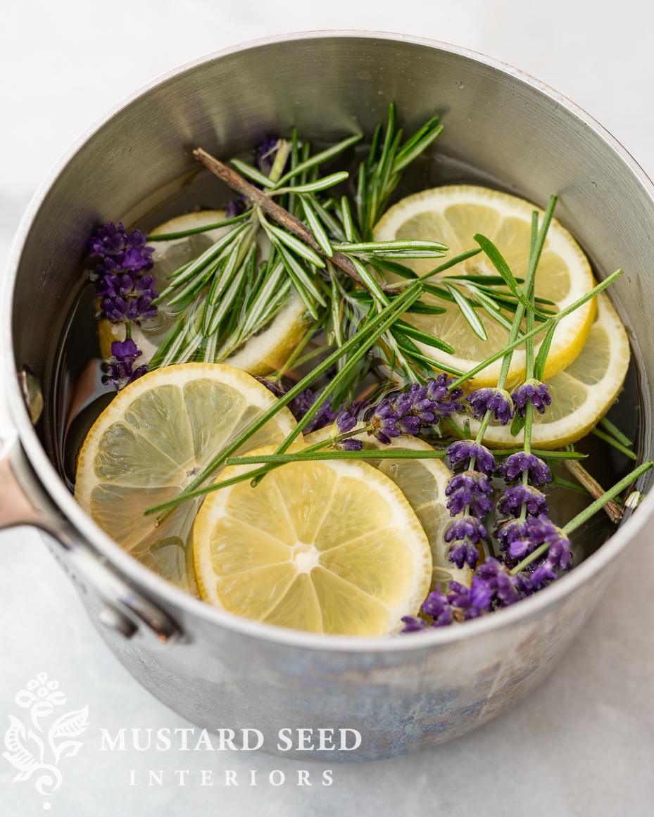 lavender lemon rosemary summer simmer pot recipe | miss mustard seed