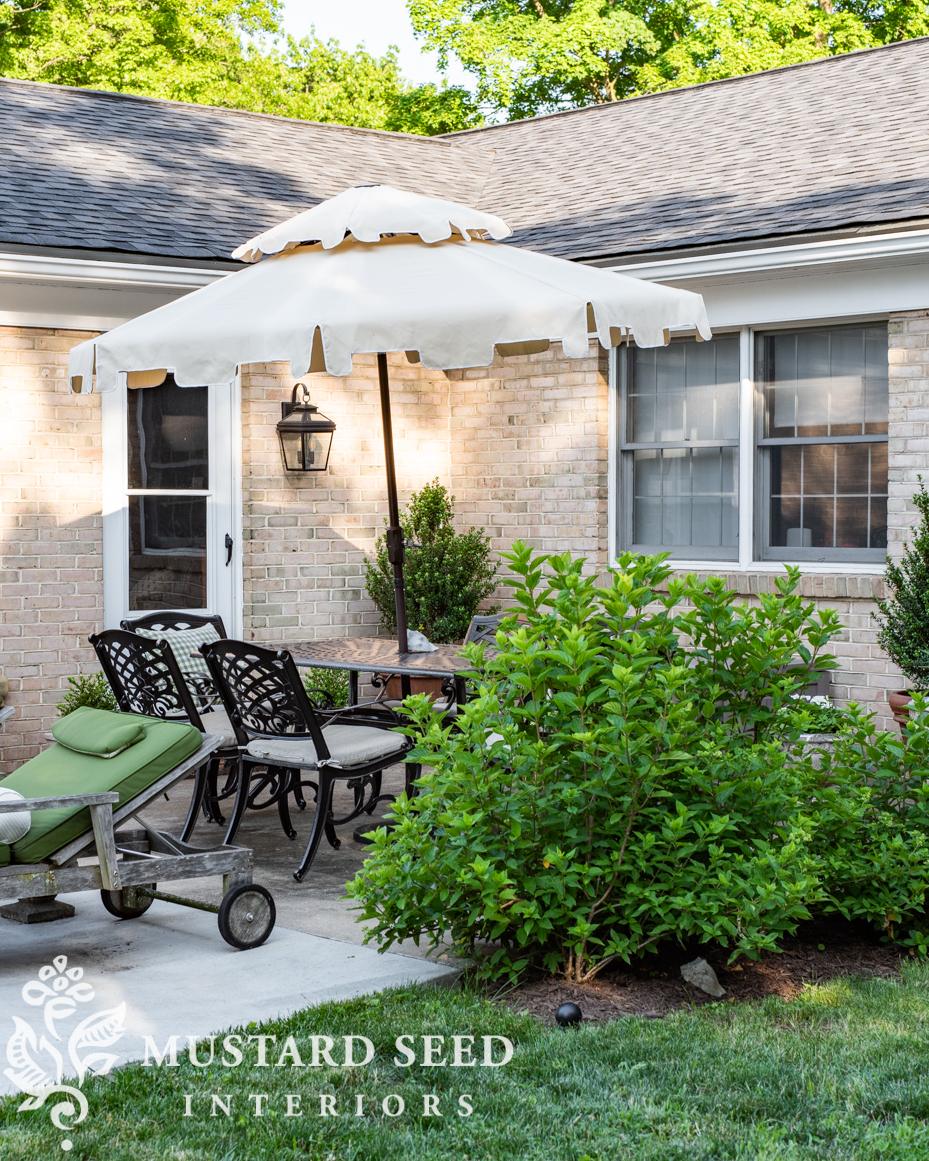 Power washing the patio | miss mustard seed