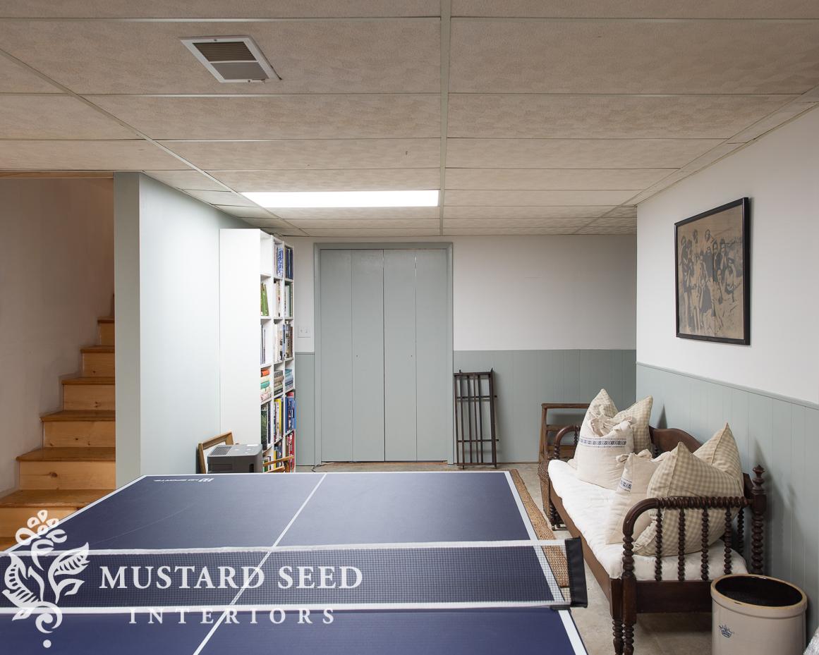 1970 basement makeover | miss mustard seed