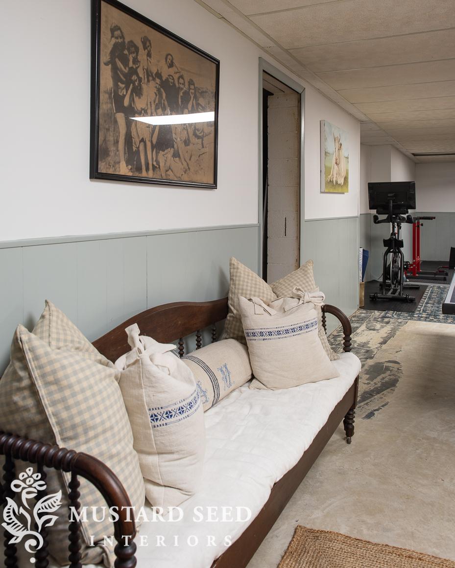 1970 basement makeover | miss mustard seed