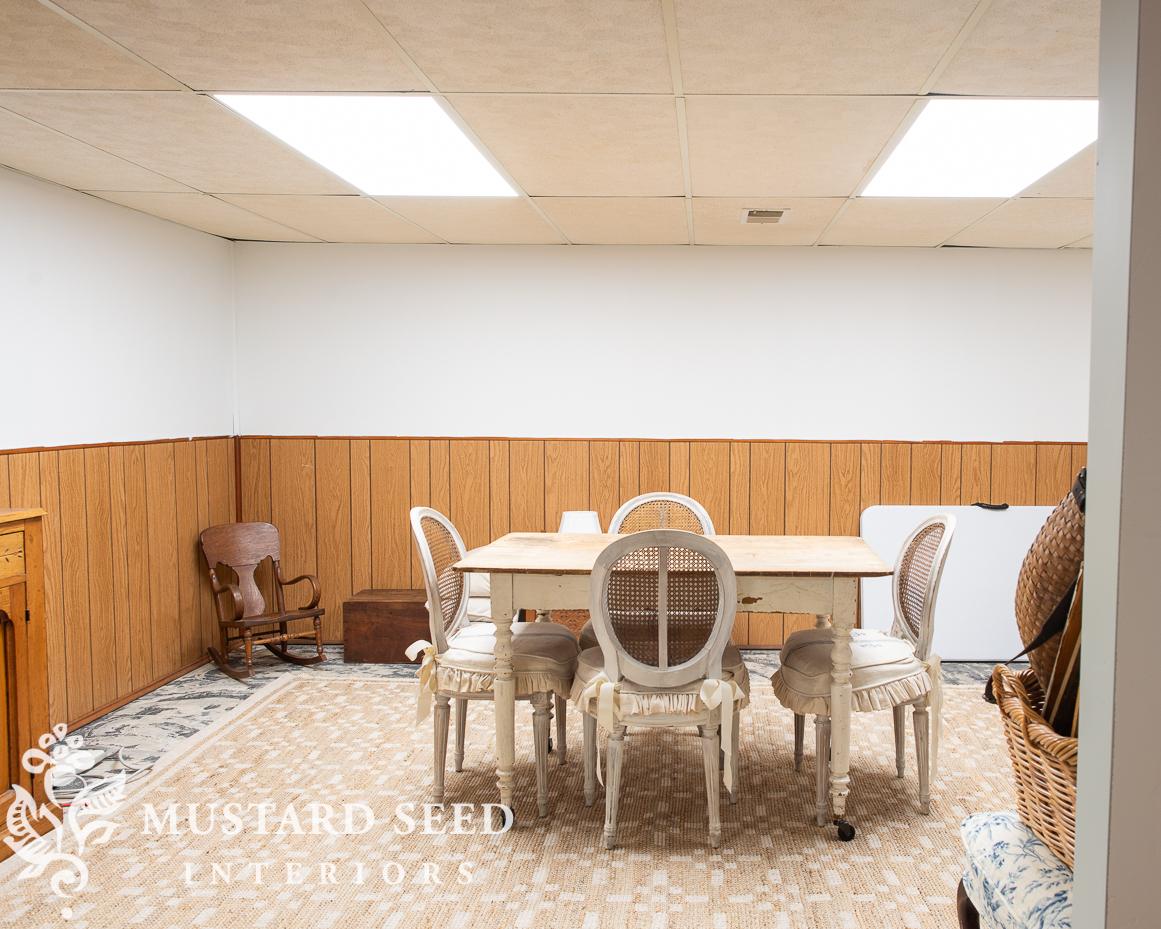 1970 basement makeover | miss mustard seed
