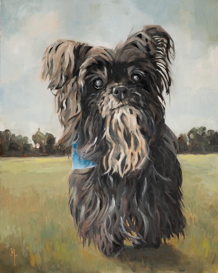 pet portraits for Fixer to Fabulous | marian parsons fine art | original oil paintings | miss mustard seed