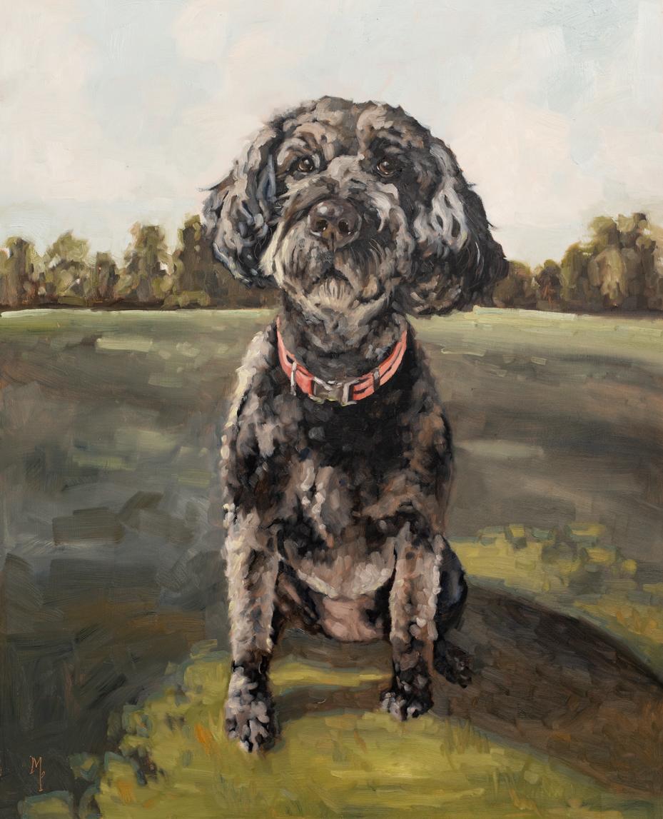 pet portraits for Fixer to Fabulous | marian parsons fine art | original oil paintings | miss mustard seed