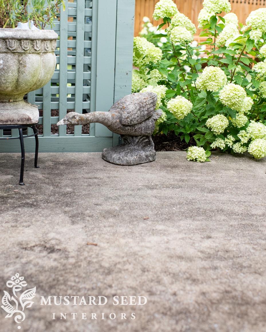 Power washing the patio | miss mustard seed