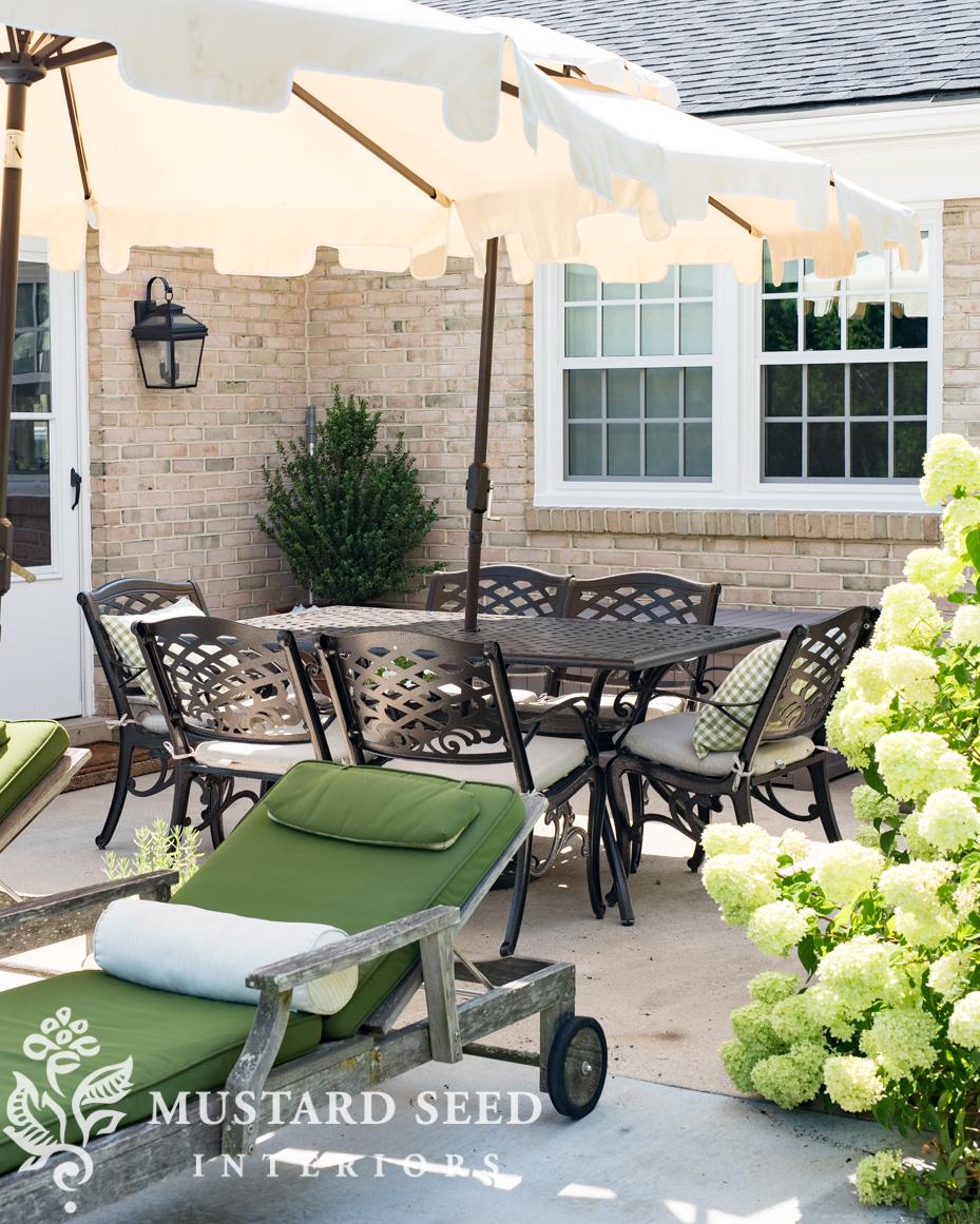 Power washing the patio | miss mustard seed