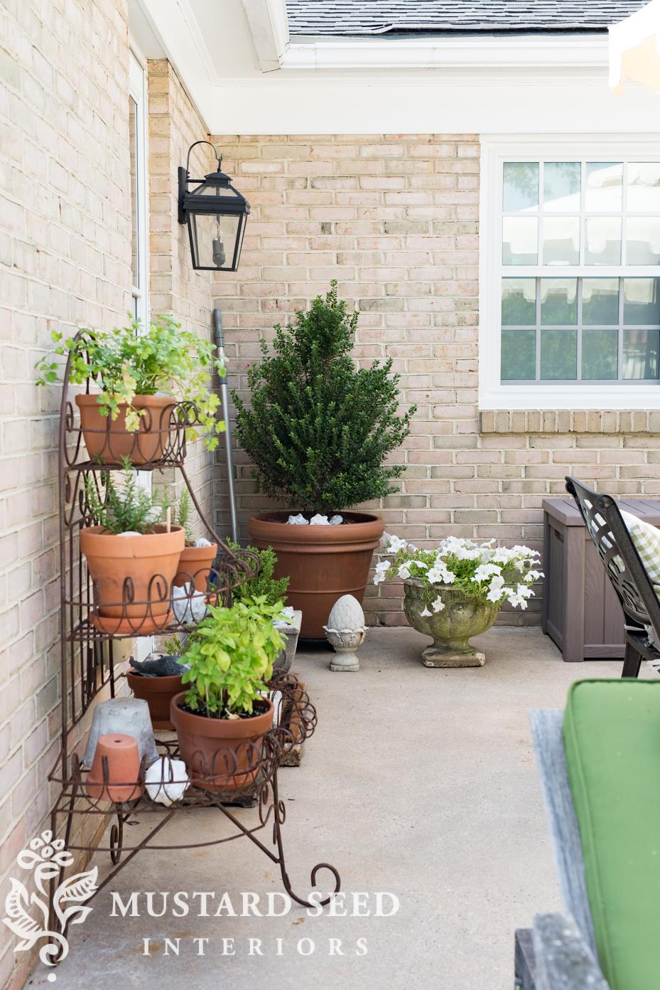 Power washing the patio | miss mustard seed