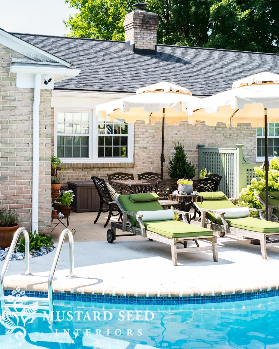 Power washing the patio | miss mustard seed