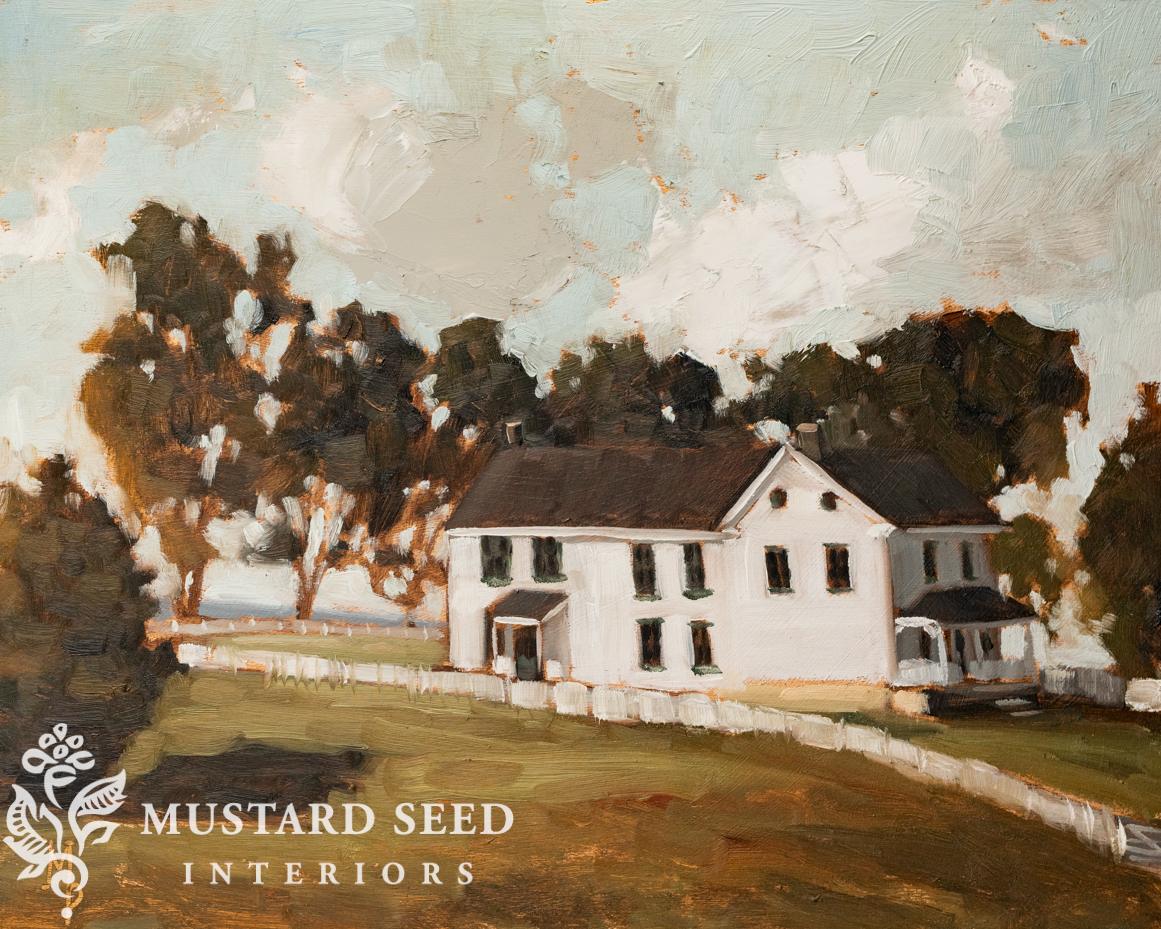 original oil painting | landscape | marian parsons | miss mustard seed