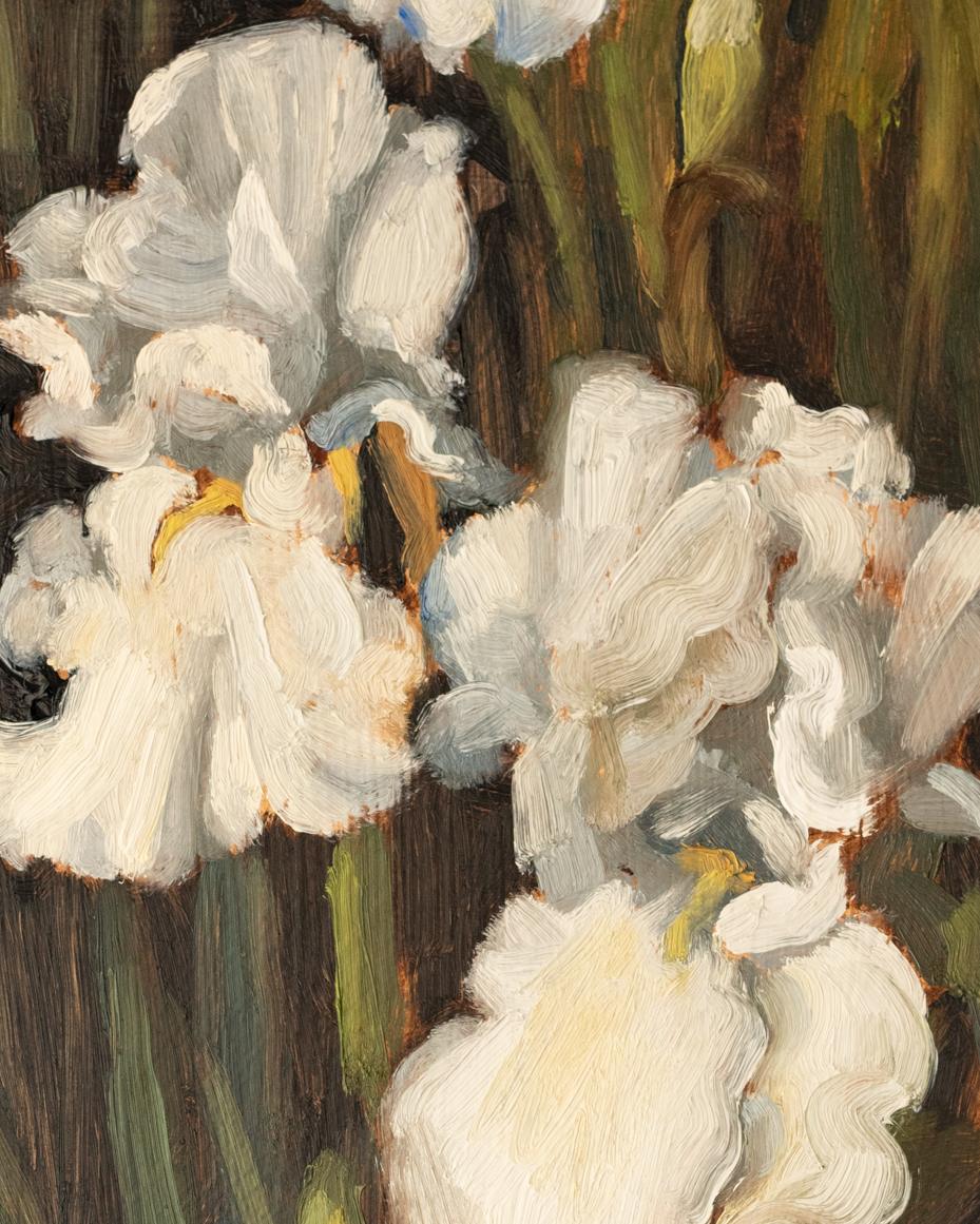 white iris oil painting | marian parsons | miss mustard seed