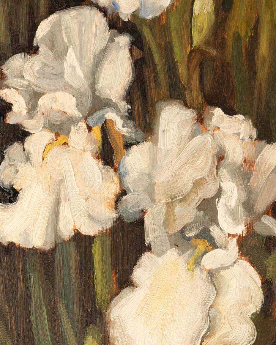 iris original oil painting | oil painting tutorial | marian parsons | miss mustard seed