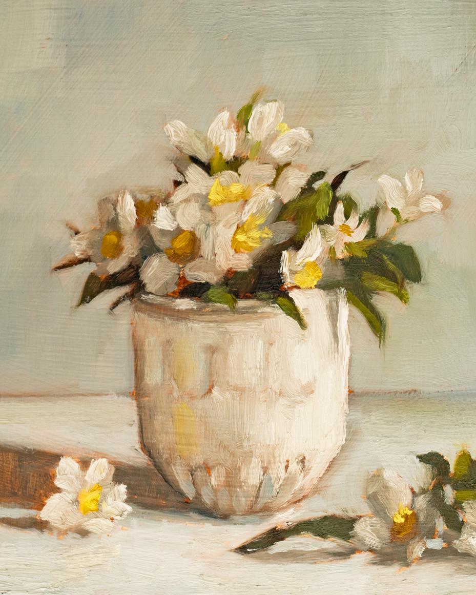 mock orange blossom oil painting | marian parsons | miss mustard seed