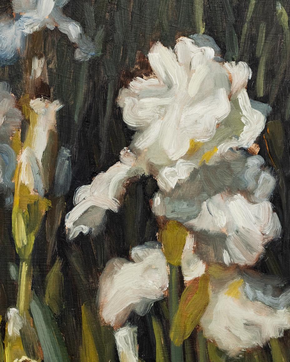 white iris oil painting | marian parsons | miss mustard seed