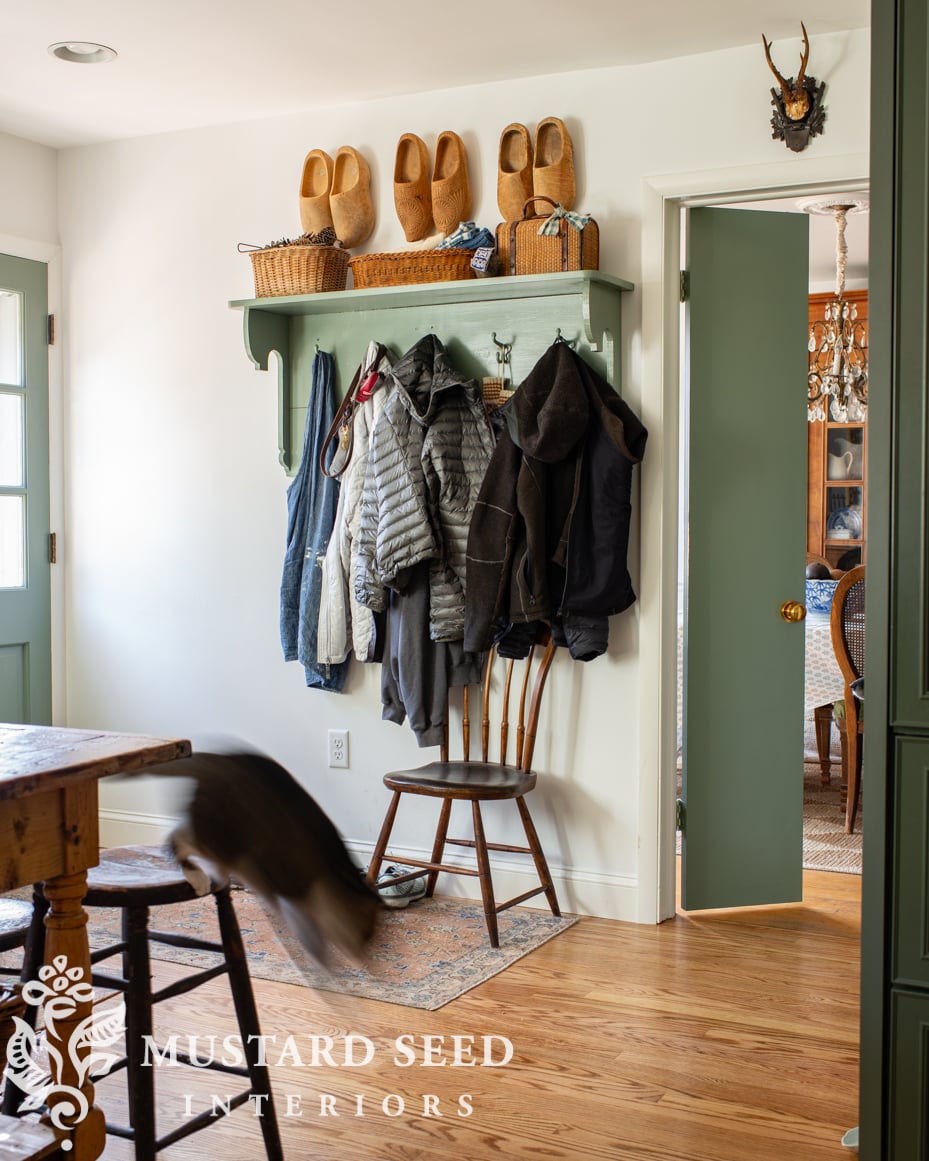 hooks by the side door | miss mustard seed