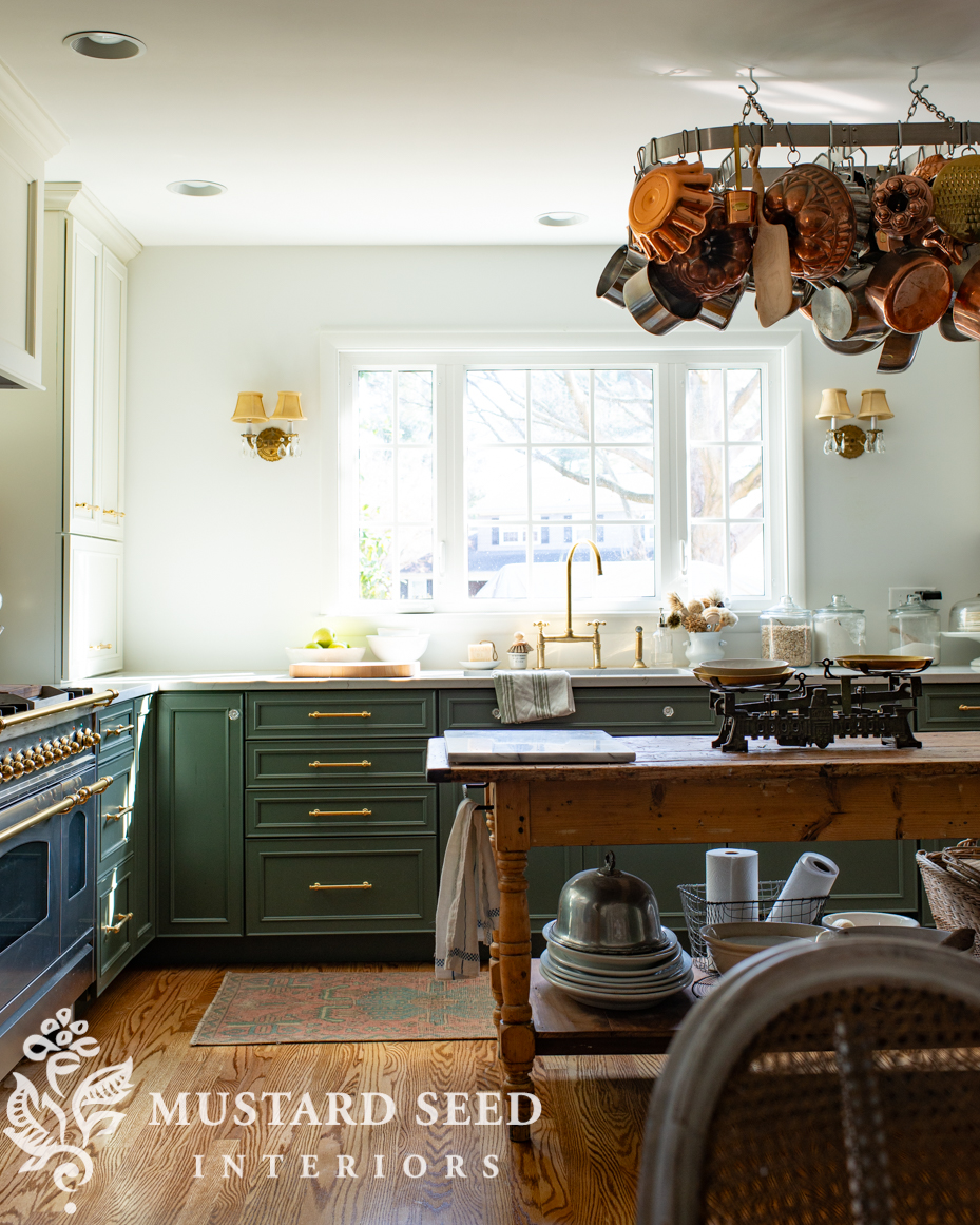 unlacquered brass kitchen faucet update | miss mustard seed
