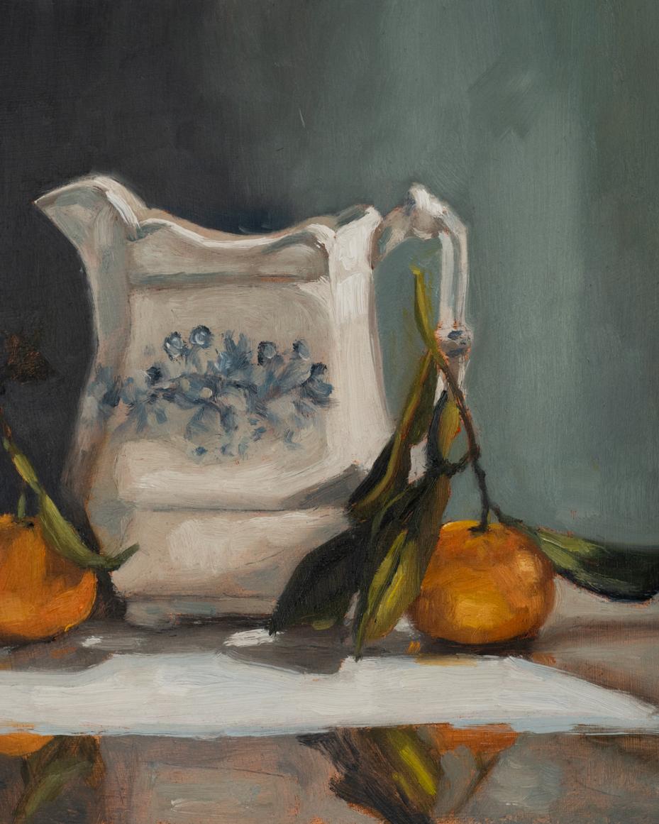 clementine oil painting still life | marian parsons | miss mustard seed