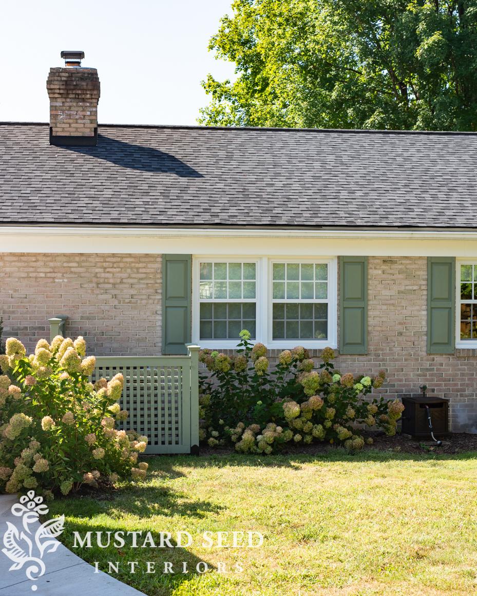 installing shutters on brick | miss mustard seed
