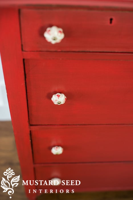 Tricycle Red Milk Paint Dresser - www.mms2.wpengine.com