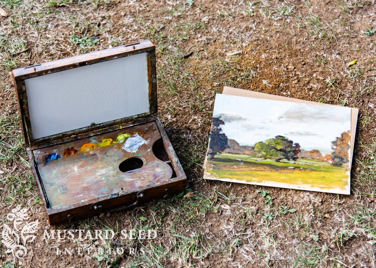Plein Air Painting at Hidcote Manor | Cotswolds England | miss mustard seed