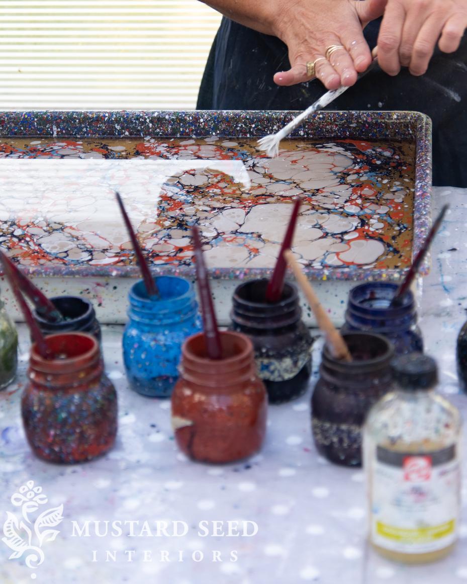 marbled paper workshop | prone to wander retreats | miss mustard seed