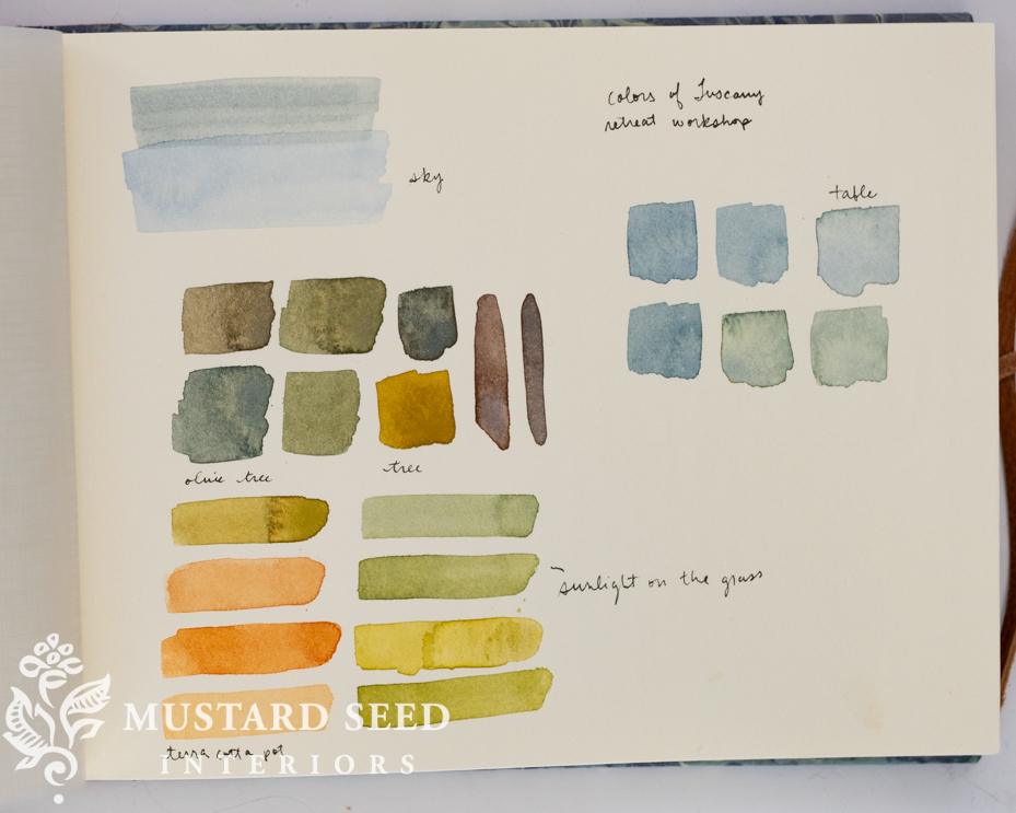 travel journal workshop in Tuscany | Prone to Wander Retreats | miss mustard seed