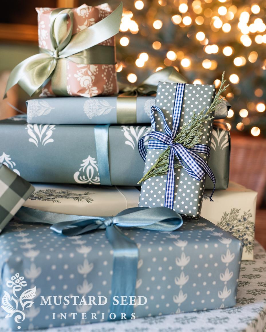 Society6 wrapping paper designs | miss mustard seed