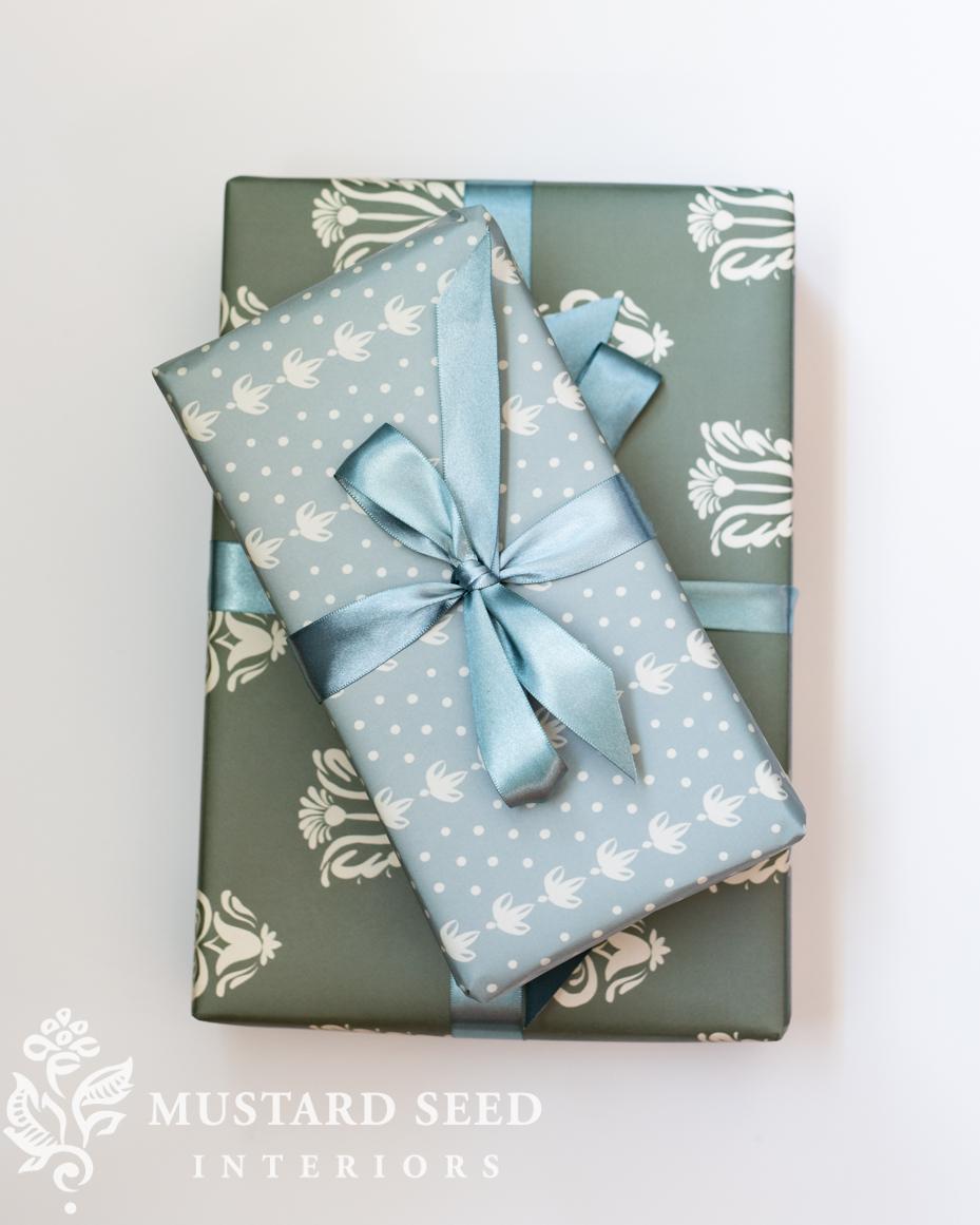 Society6 wrapping paper designs | miss mustard seed