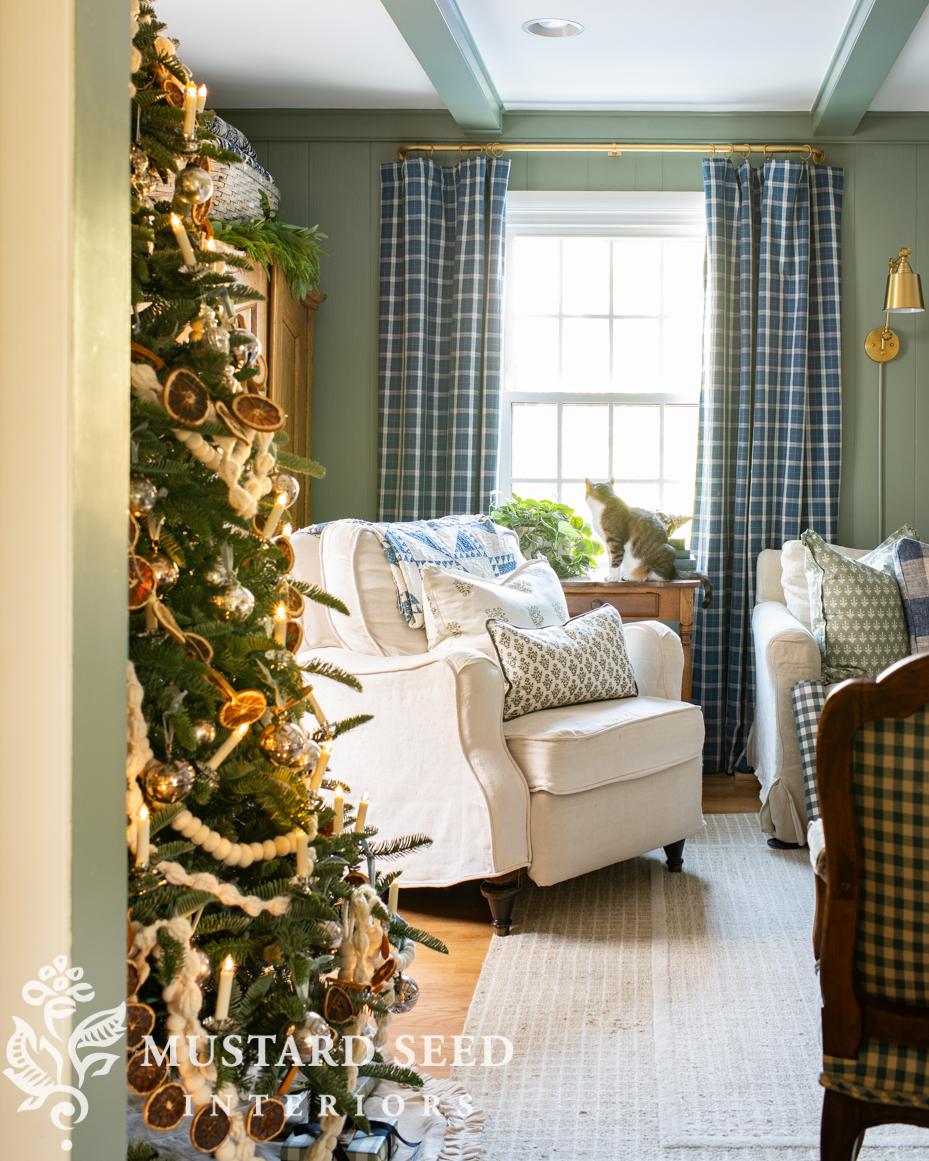 card room green walls | Christmas 2025 living room | miss mustard seed