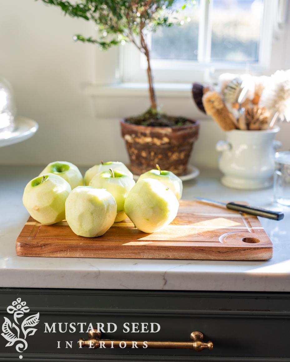 apples peeled for tarts | miss mustard seed
