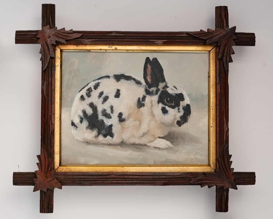 Original oil painting in antique frame | marian parsons fine art | miss mustard seed