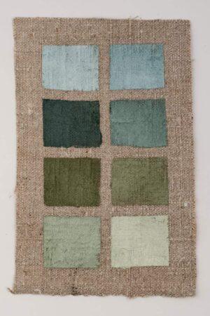 Water color chart on linen