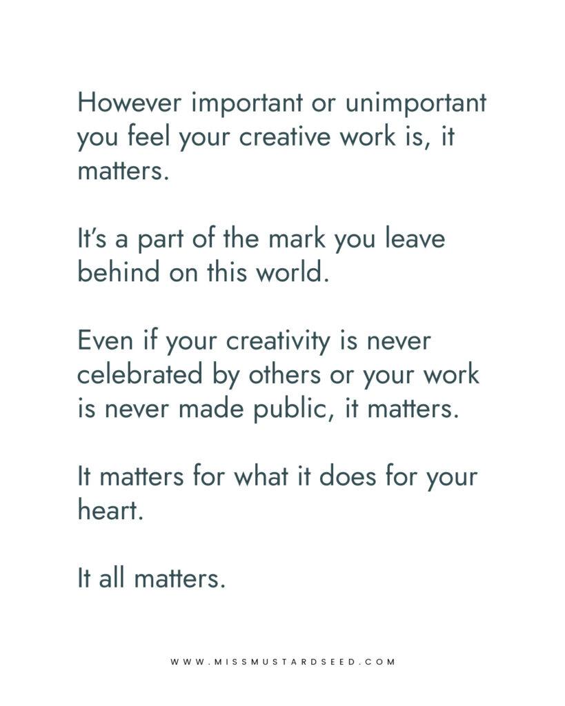 move slow & make things | marian parsons