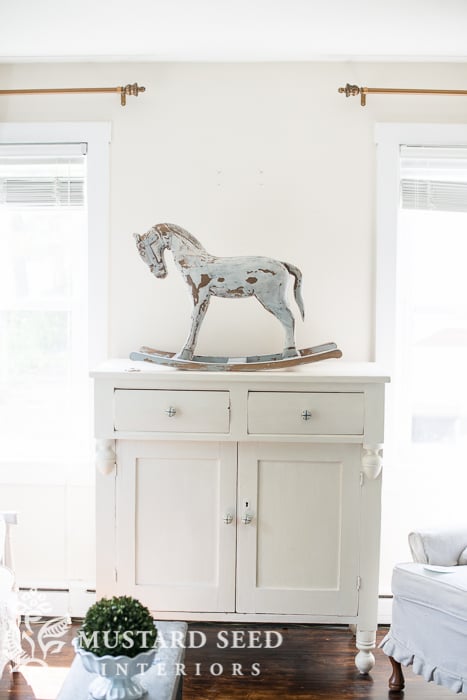 milk paint jelly cupboard in linen | miss mustard seed