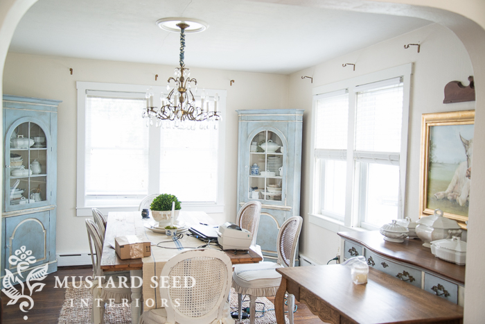 dining room without curtains | miss mustard seed