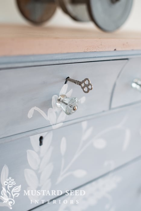 hand painted buffet | miss mustard seed